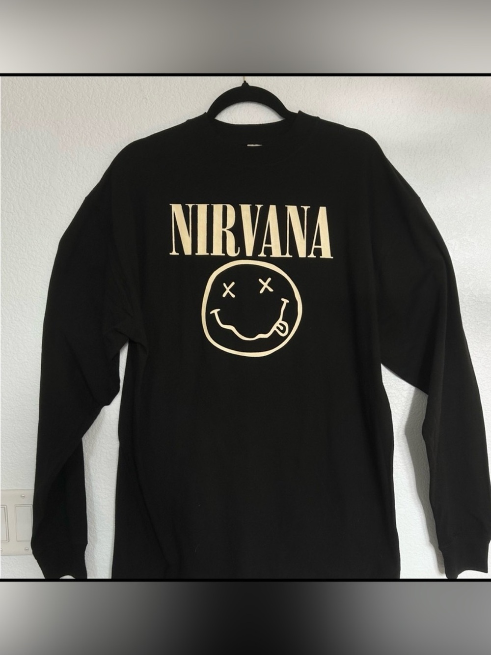Nirvana Black Long Sleeve Shirt